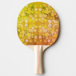 Raquete De Ping Pong Padrão de Aquarela de Abstrato Floral Retroativa S