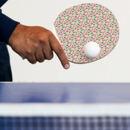 Raquete De Ping Pong Padrão de Árvore de Natal Multicoloração