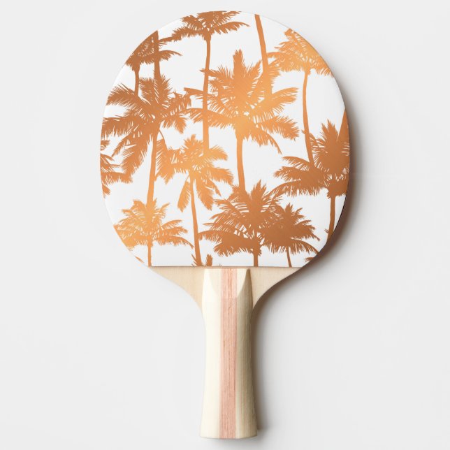 Raquete De Ping Pong Padrão de Árvore Palm (Frente)