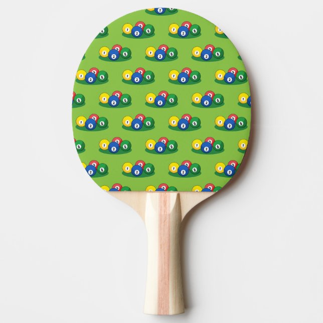 Raquete De Ping Pong Padrão de Bolas de Sono de Piscina Billiard (Frente)