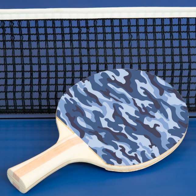 Raquete De Ping Pong Padrão de Camuflagem Azul Escuro (Insitu)