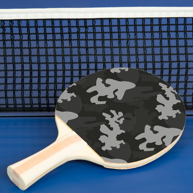 Raquete De Ping Pong Padrão de Camuflagem Preta (Insitu)