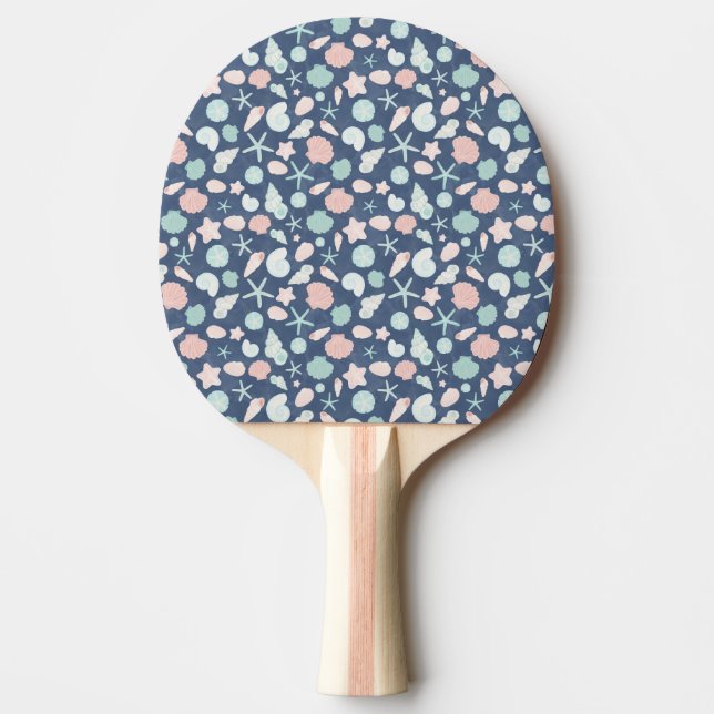 Raquete De Ping Pong padrão de conchas (Frente)