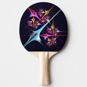 Raquete De Ping Pong Padrão de cor de Abstrato de arte moderna, cor-de-