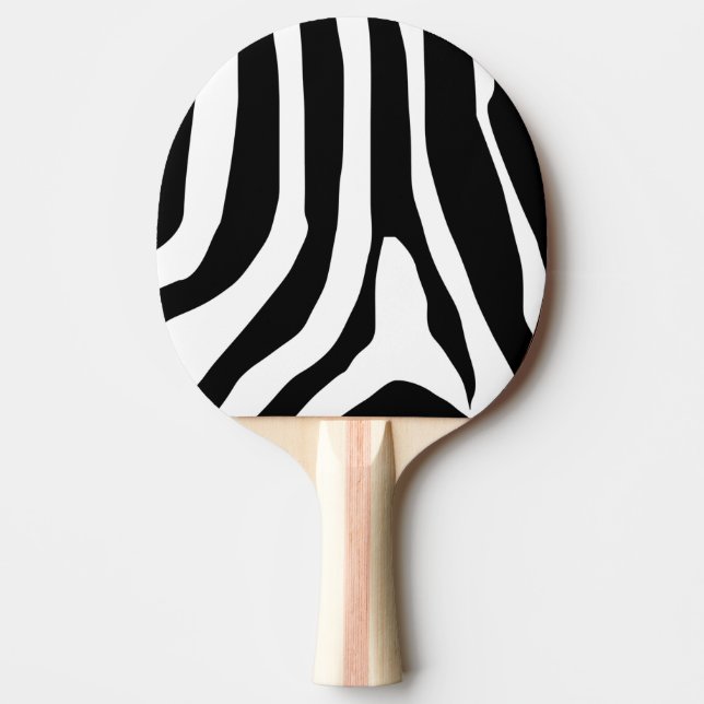 Raquete De Ping Pong Padrão de faixas de impressão zebra (Frente)