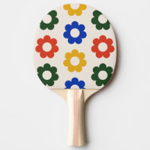 Padrão de Flor Primária Bauhaus Retro para Mulhere