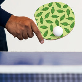 Raquete De Ping Pong Padrão De Folhas, Padrão De Folha, Folhas De Prima