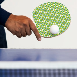 Raquete De Ping Pong Padrão de Folhas, Padrão de Folhagens, Folhas Verd