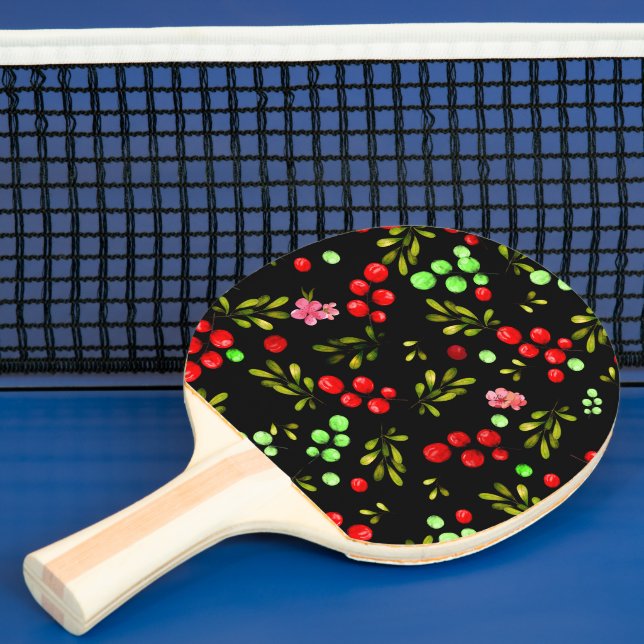 Raquete De Ping Pong Padrão de Frutas Vermelhas (Insitu)
