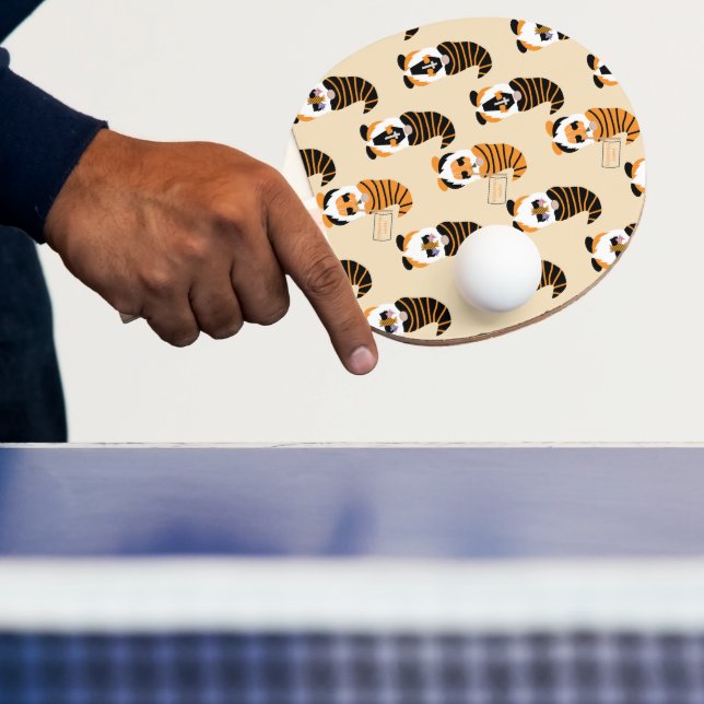 Raquete De Ping Pong Padrão De Gnomos, Gnomos Halloween Trick Ou Tratat (Insitu)