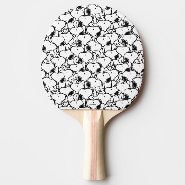 Raquete De Ping Pong Padrão de História em quadrinhos Clássico do Snoop (Frente)
