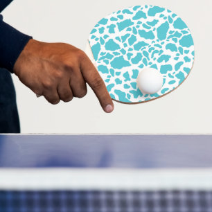Raquete De Ping Pong Padrão de impressão animal das manchas brancas e a