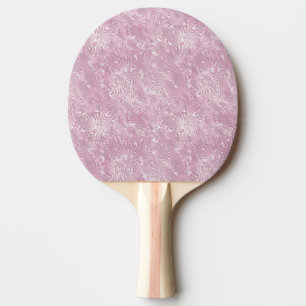 Raquete De Ping Pong Padrão de Moire de Seda Marmorizada em Rosa Empoei