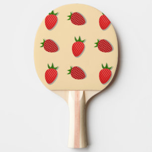 Raquete De Ping Pong Padrão de morango para boas vibrações no Verão de