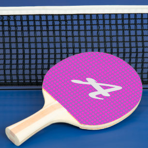 Raquete De Ping Pong Padrão de Na moda de tendências rosa-quente com