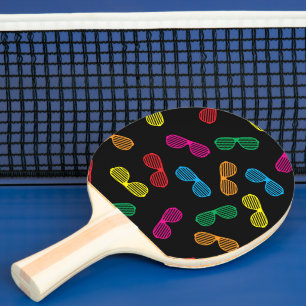 Raquete De Ping Pong Padrão de óculos de sol clássicos neon
