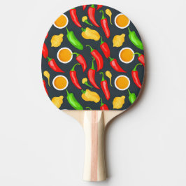 Raquete De Ping Pong Padrão de Pimentos Quentes