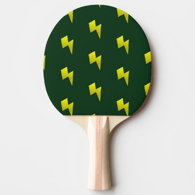 Raquete De Ping Pong Padrão de raio amarelo (Frente)