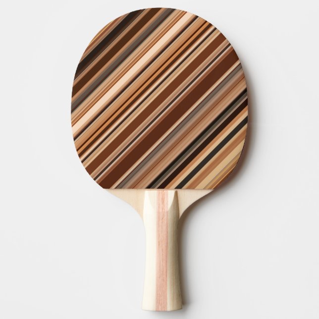 Raquete De Ping Pong Padrão de Strike Castanho (Frente)