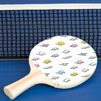 Raquete De Ping Pong Padrão de trava de raio da porta branca