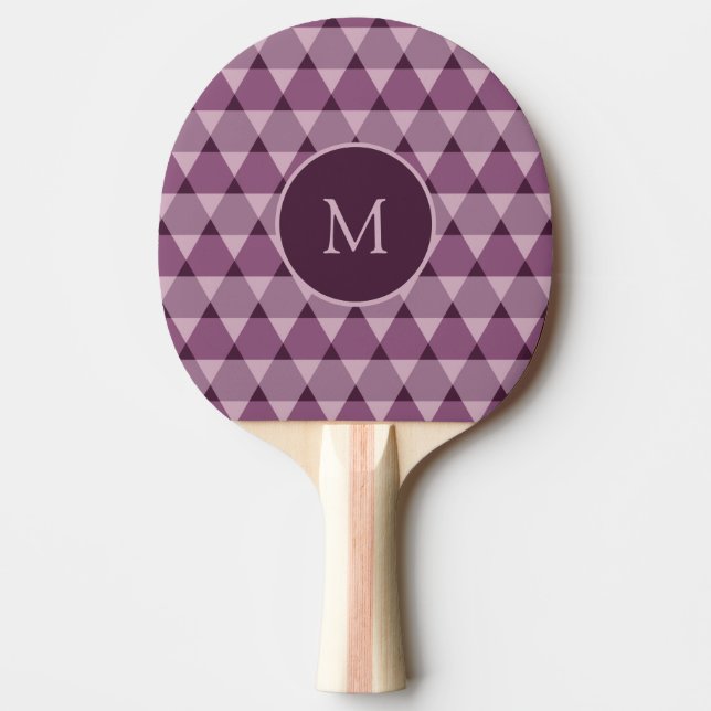 Raquete De Ping Pong Padrão de Triângulos (Frente)