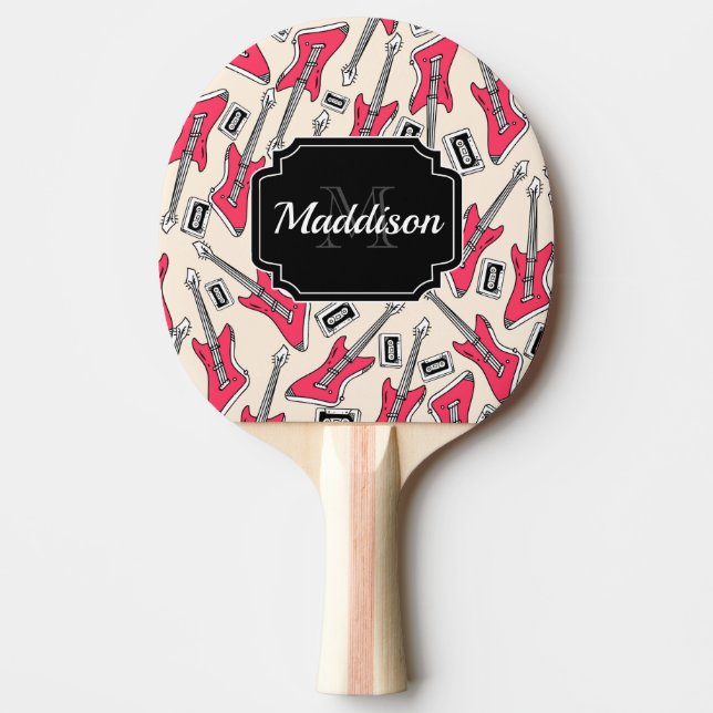 Raquete De Ping Pong Padrão de Violão (Frente)