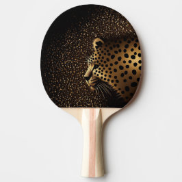 Raquete De Ping Pong Padrão do Jaguar Dourado