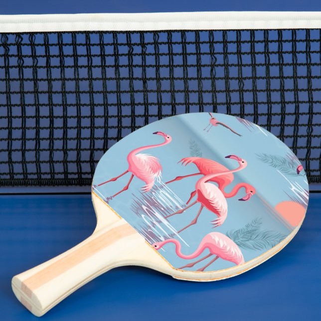 Raquete De Ping Pong Padrão Flamingos 1 (Insitu)
