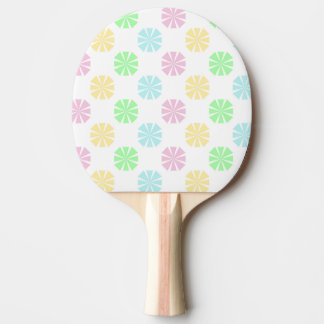 Raquete De Ping Pong Padrão floral pastoso colorido