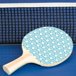 Raquete De Ping Pong Padrão Geométrico Japonês Moderno