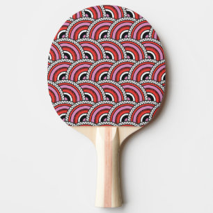 Raquete De Ping Pong Padrão geométrico sem costura