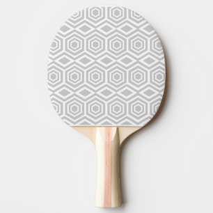 Raquete De Ping Pong Padrão Geométrico Turco da cinza