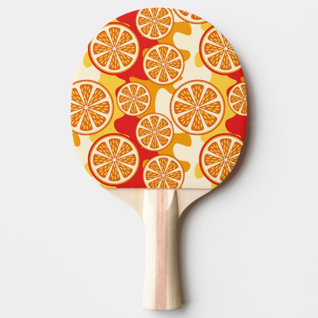 Raquete De Ping Pong Padrão laranja (Frente)