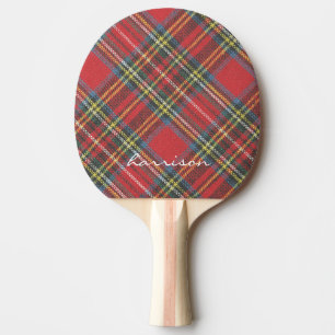 Raquete De Ping Pong Padrão Na moda Real de Stewart Tartan Moderno
