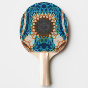 Raquete De Ping Pong Padrão Nativo Turquesa do Sudoeste