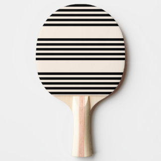 Raquete De Ping Pong Padrão preto e bege de cinco faixas