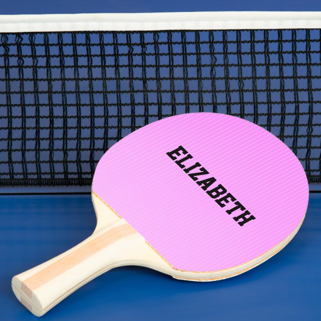 Raquete De Ping Pong Padrão rosa de pontos brancos (Insitu)