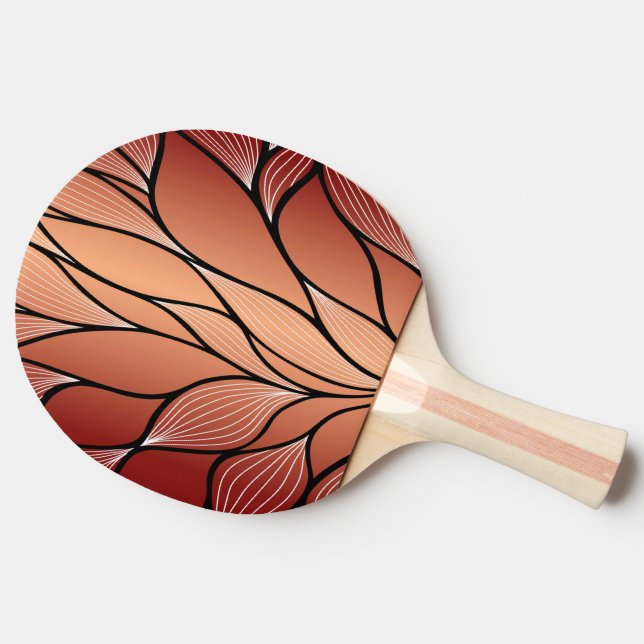 Raquete De Ping Pong Padrão Rustic Coppery Bronze de Licença (Lateral)