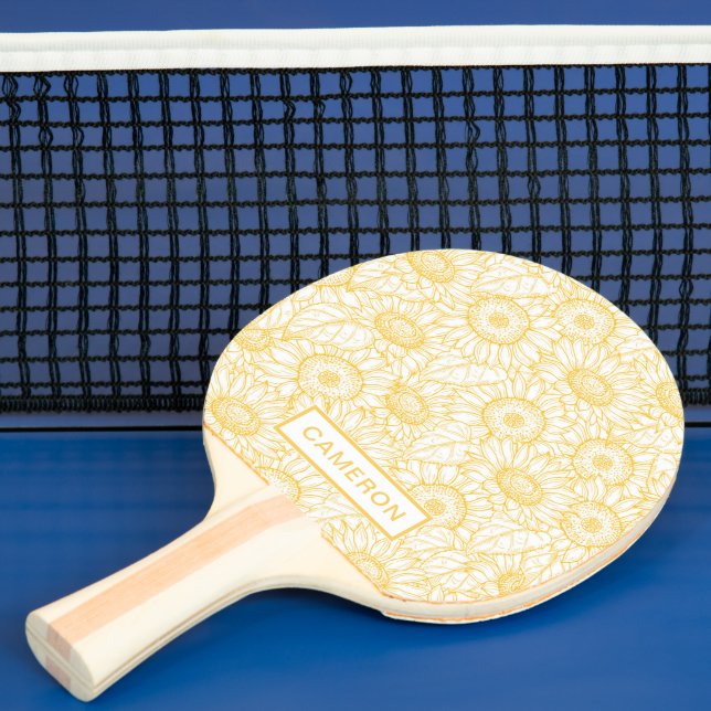 Raquete De Ping Pong Padrão Sunny Sunflower (Insitu)