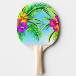 Raquete De Ping Pong Padrão tropical havaiano sem carne
