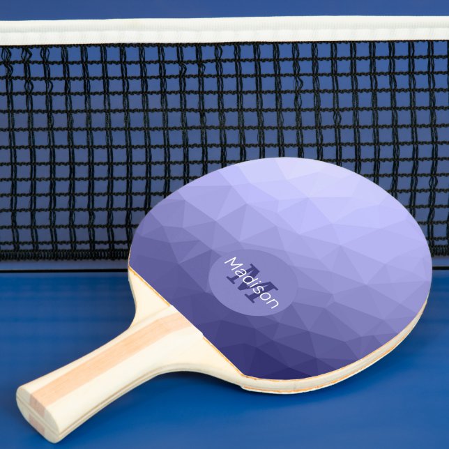 Raquete De Ping Pong Padrão violeta violeta violeta púrpura de fibra om (Insitu)