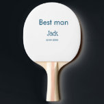 Raquete De Ping Pong padrinho de casamento adicionar nome texto despedi<br><div class="desc">design</div>