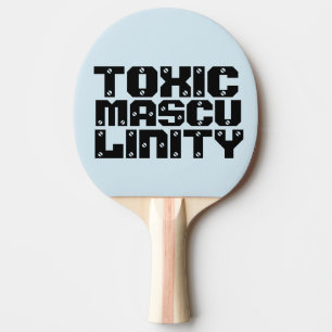 RAQUETE DE PING PONG PADRÕES DE PINOS DE MASCULINIDADE TÓXICA