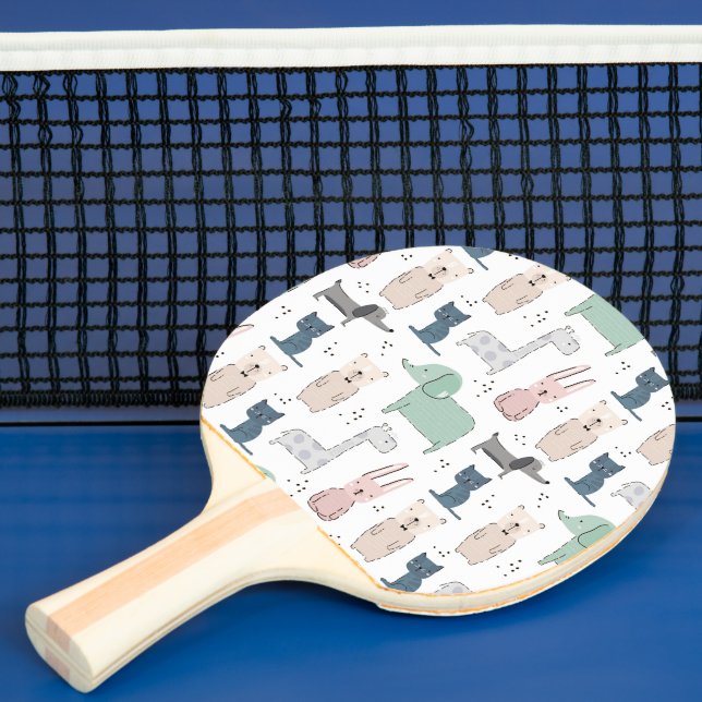 Raquete De Ping Pong Padrões para o bebê de pastel bonito (Insitu)