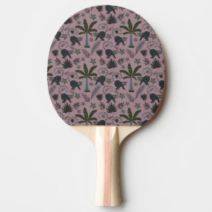 Raquete De Ping Pong Padrões sem costura Macacos tropicais saltando