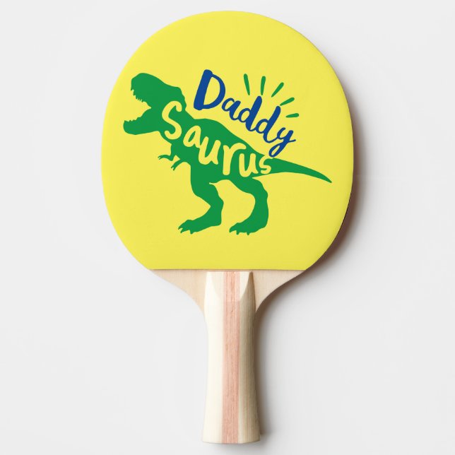 Raquete De Ping Pong Pai Saurus T-Rex Silhouette (Frente)
