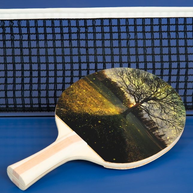 Raquete De Ping Pong Paisagem com sonhos de vagalumes mágicos (Insitu)