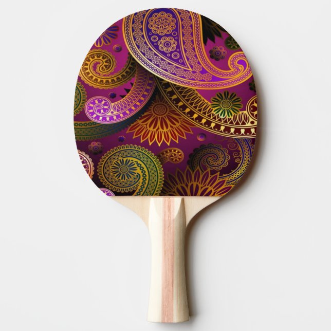 Raquete De Ping Pong Paisley Purple (Verso)