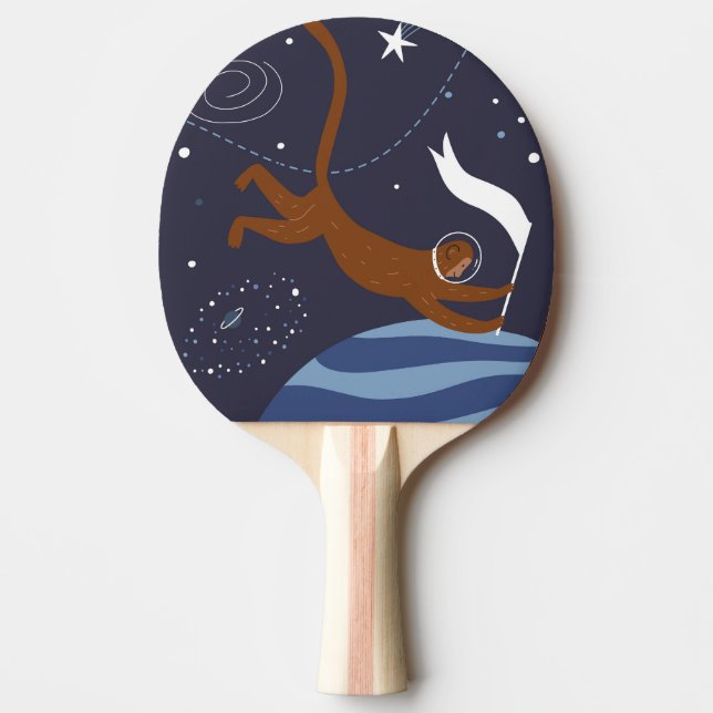 Raquete De Ping Pong Pala de Ping Pong Animals Outer Space (Frente)