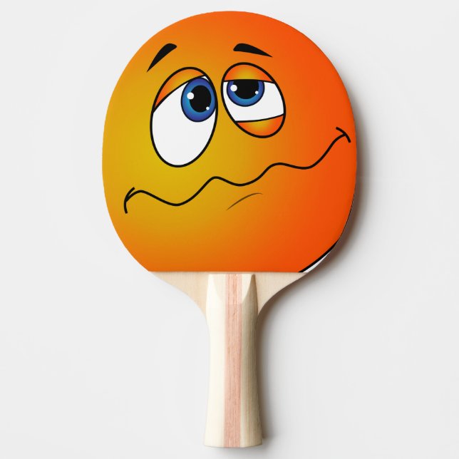 Raquete De Ping Pong Pala de ping pong con emoji. (Frente)